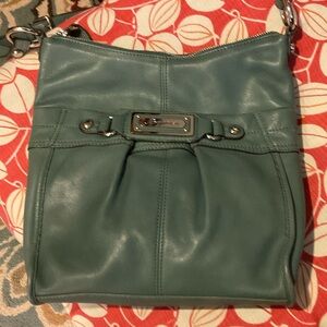 B. Makowsky Teal Crossbody Bag